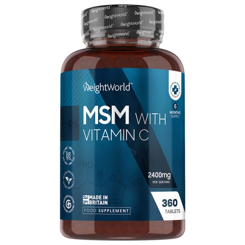 360 2400mg MSM with Vitamin C Tablets