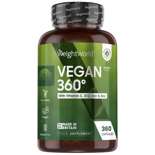 All-in-one Vegan Supplement, 360 tablets for a 3 month supply